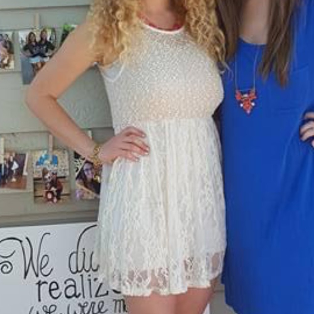 Shimmery lace dress